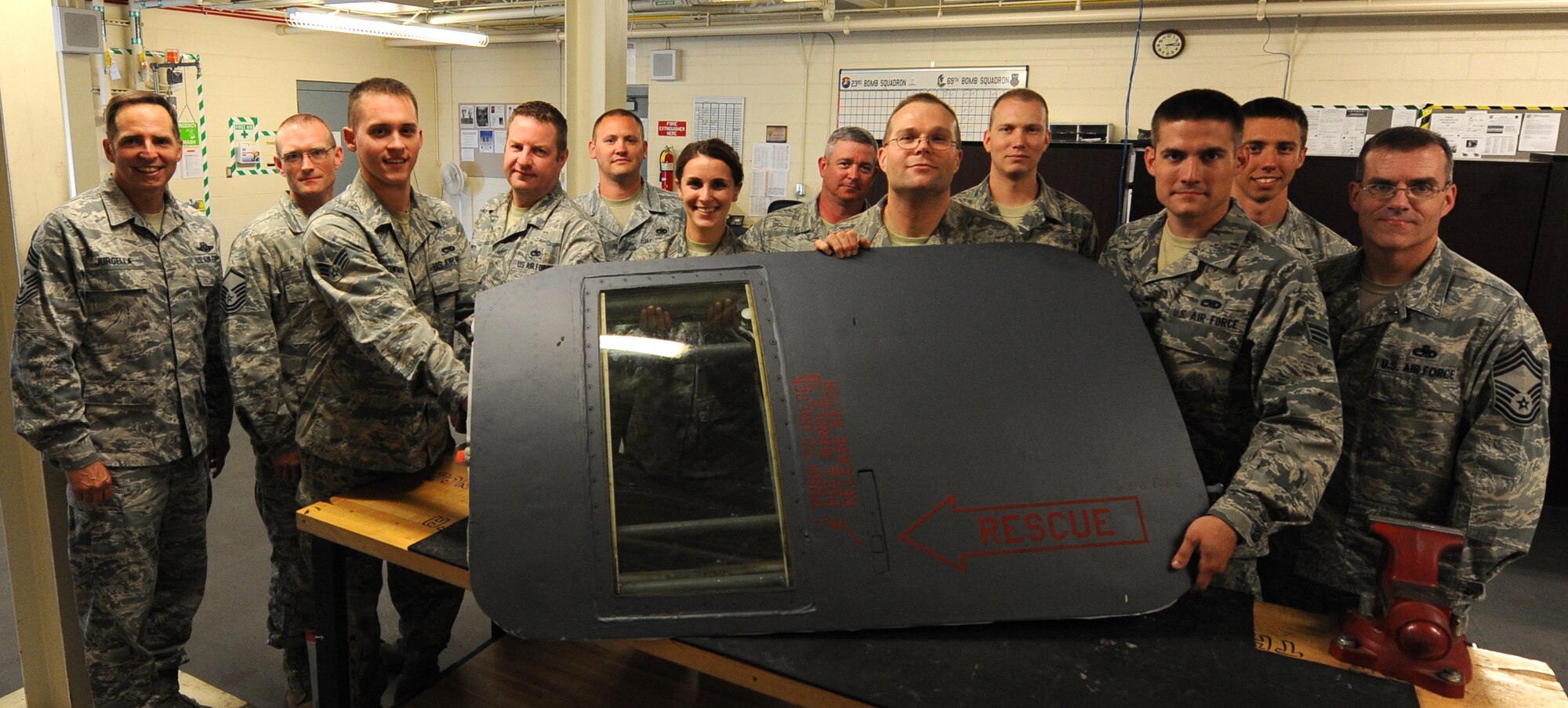 The 5th Maintenance Squadron’s Egress Shop supports the flying mission by maintaining the ejection system on the B-52H Stratofortress. This involves upkeep on the systems using time-changing explosive cartridges that propagate the ejection sequence, ensuring various other life saving components work in sequence with each other. Through Egress's hard work and dedication, the pilots can rest assured that they will have that last chance at life if they must eject from a stricken aircraft. (U.S. Air Force photo/Airman 1st Class Andrew Crawford)