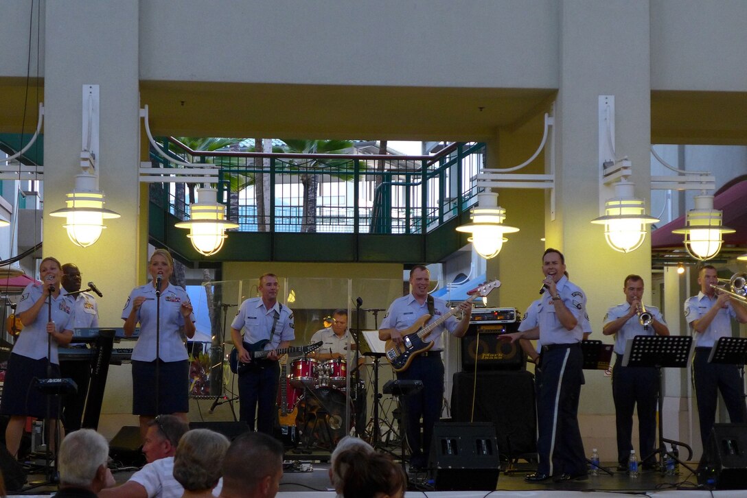 All singers on board! SSgt Courtney Clifford, MSgt Lara Murdzia, and Sra Devin Rivas Martin sing an Earth, Wind, and Fire song! 