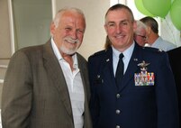 Col. Howard “Chip” Eissler (right), wing commander for the 111th Fighter Wing and avid hockey fan, attended the Malvern Institute’s ribbon-cutting ceremony on June 6, 2013 in Horsham, Pa. for the opening of their new in-residents drug and alcohol rehabilitation facility. It’s important that we’re (the wing) not just in the community, but a integral part of the community, said Eissler.  Featured speaker, Bernie Parent, goaltender for the Philadelphia Flyers over the 1974 – 1975 Stanley Cup years, spoke candidly about his struggles with alcohol addiction and life-saving treatment he had received from the regionally-based Malvern organization.