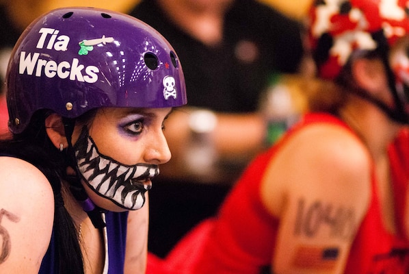 Ashley Dailide, Seattle District Environmental and Cultural Resource Branch archaeologist is a two-year roller derby veteran.