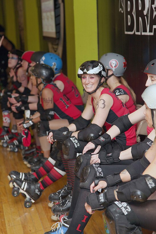 The district’s second player, Anne Holdener, is in her rookie season. Holdener, a budget analyst for Mud Mountain and Howard Hanson Dams, goes by the derby name Holdener Hosstage. Donning number 33, she played in her first career bout in April with her team, the Rainier Roller Girls, losing a last second, back-and-forth battle to the Grunge City Rollers.