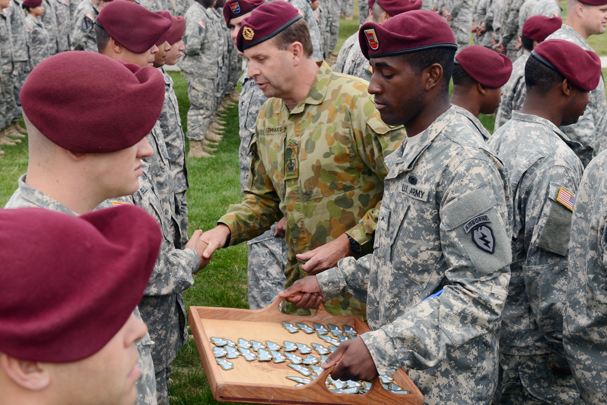 JBER Soldiers trade wings with Aussies > Joint Base