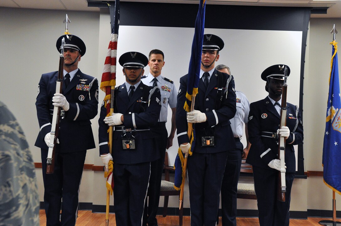 TRAVIS AIR FORCE BASE, Calif. -- Senior Master Sgt. Peter V. Briggs has a retirement ceremony July 14, 2013 at Travis Air Force Base, Calif.  (U.S. Air Force photo / Senior Airman Amelia Leonard)
