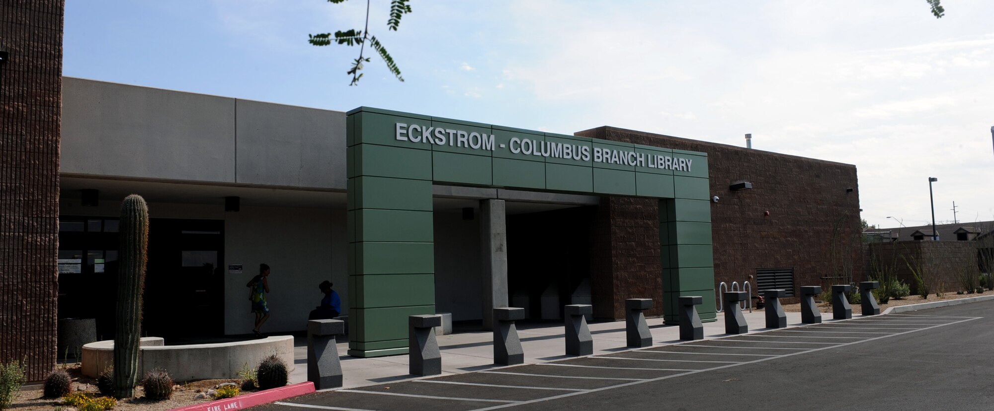 Airmen have the opportunity to use local library facilities off base. Airmen are not limited to visiting the Eckstrom-Columbus Branch, but can visit two other locations close by: the Miller-Golf Links Branch on Harrison and Golf Links and the Murphy-Wilmot Branch on Wilmot and Fifth St. (U.S. Air Force photo by Senior Airman Christine Griffiths/Released)
