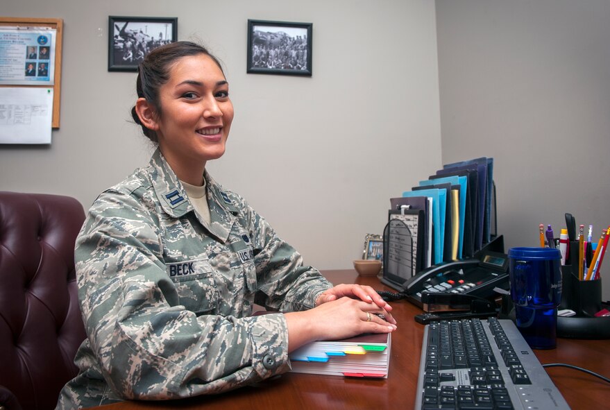 U.S. Air Force Capt. Kristen Beck, Air Force Legal Operations Agency Special Victims’ Counsel (SVC), poses for a photo at Moody Air Force Base, Ga.,  July 16, 2013. Beck is one of 24 full-time SVCs, special lawyers who represent the victim during the investigation and court martial. (U.S. Air Force photo by Senior Airman Jarrod Grammel/Released)
