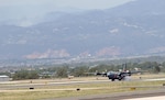 A MAFFS-equipped C-130 from the 153rd Airlift Wing of the Wyoming Air National Guard arrives at Peterson Air Force Base, Colo., June 25, to support wildfire fighting efforts in Colorado. The 153rd AW sent two aircraft equipped with Modular Airborne Fire Fighting Systems to join two from the 302nd Airlift Wing based at Peterson AFB for the effort. 
