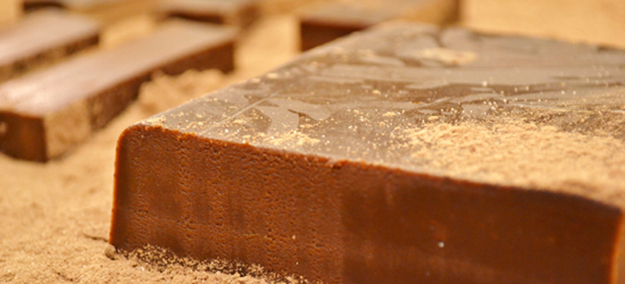 A block of Cheeba Chews is ready for processing and packaging. Cheeba Chews are a chocolate taffy embedded with more than one dose of Cannabis, the flowering plant that marijuana and salvia are derived from. (Courtesy image from Cheeba Chews website)

