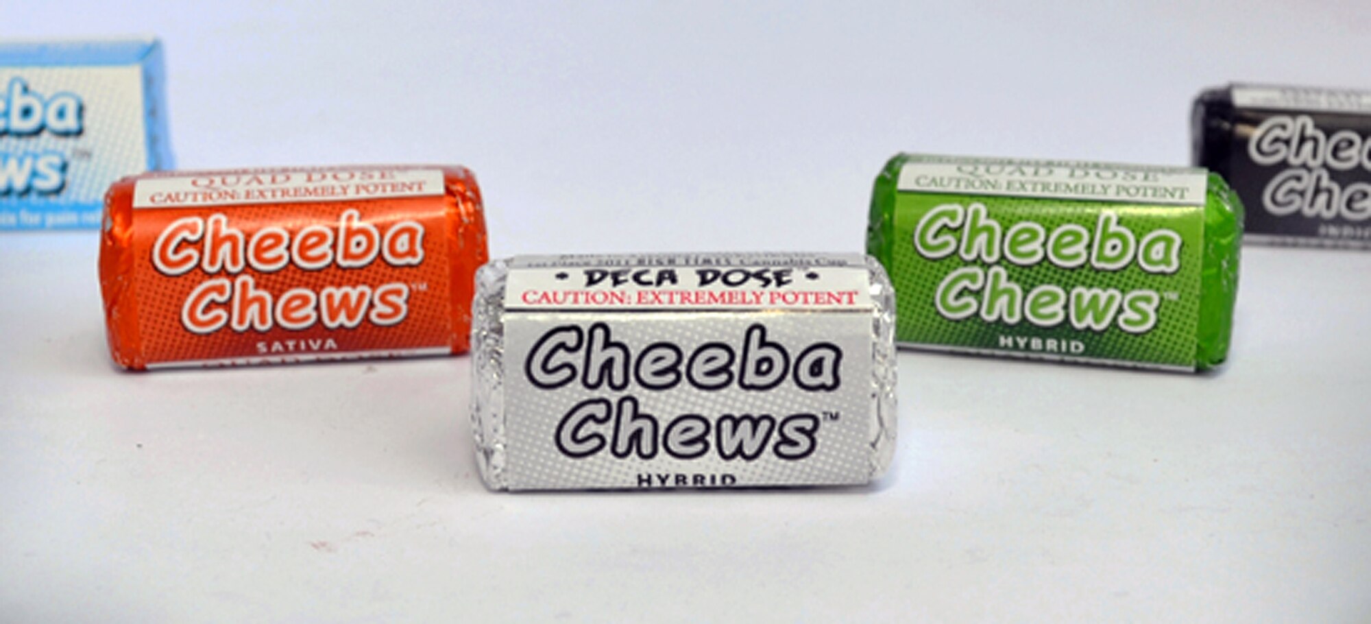 Cheeba Chews are displayed on the company website. Cheeba Chews are a chocolate taffy embedded with more than one dose of Cannabis, that being the flowering plant that marijuana and salvia are derived from. (Courtesy image from Cheeba Chews website)