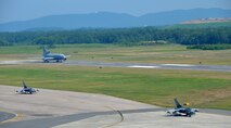 Two Royal Air Force Tornado jet fighters and a RAF L1011 tanker recently visited Westover Air Reserve Base, Chicopee, Mass. These aircraft are among the frequent visitors from allied nations that stop at Westover before going to or coming from overseas destinations. (U.S. Air Force photo/SrA. Kelly Galloway)