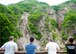 Eighth Fighter Wing and Republic of Korea 38th Fighter Group airmen stop to admire the view during their hike at Mount Gangchun Park, ROK, June 10, 2013. This large waterfall was just one of many sights Airmen had the opportunity to take in while on their two-day ROK air force-sponsored trip. (U.S. Air Force photo by Senior Airman Jessica Haas/Released)   