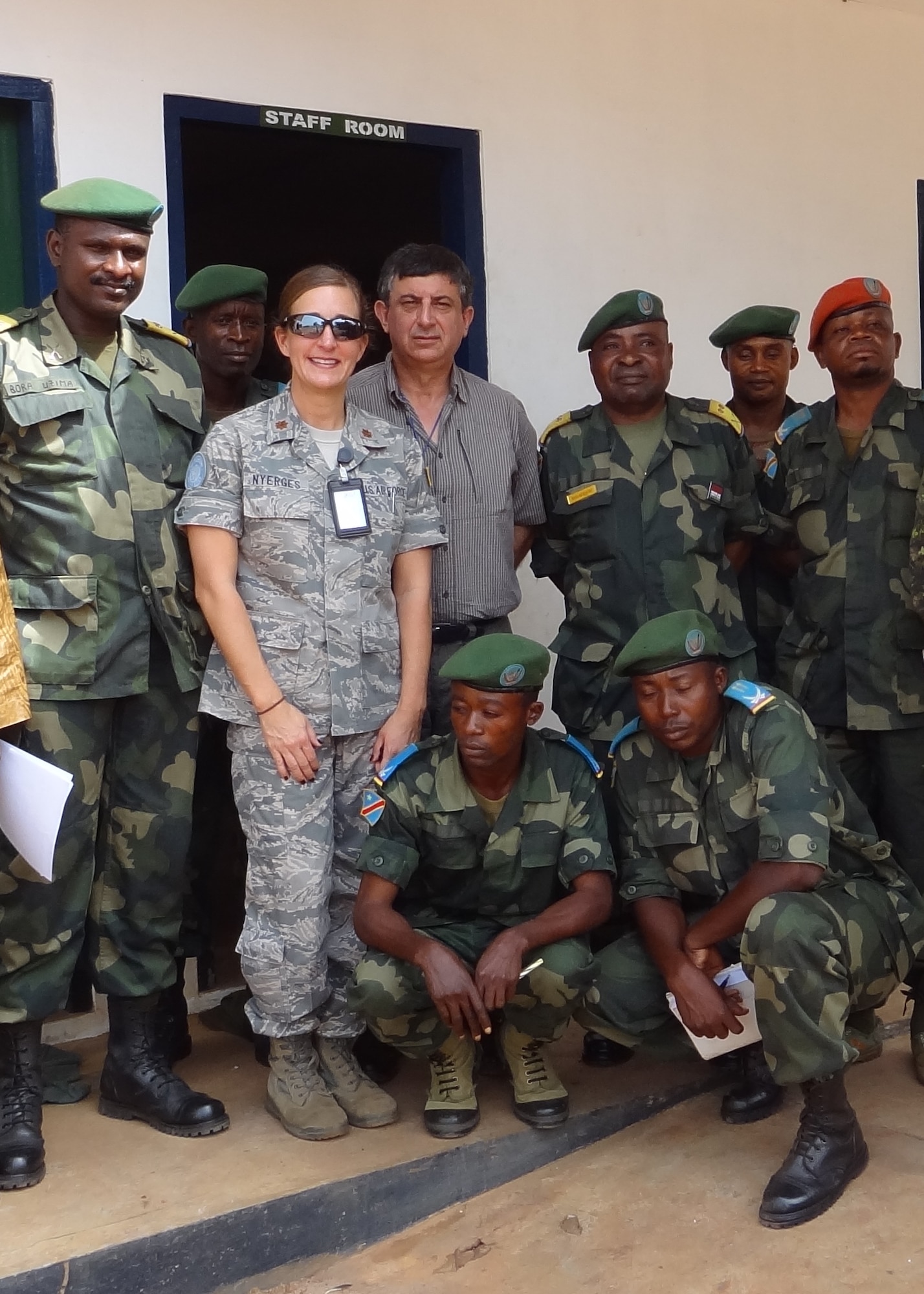U.S. Air Force Maj. Jana Nyerges spent six months with a UN Peacekeeping mission in Goma, Democratic Republic of the Congo, working with DRC government military. While she was stationed there in 2012, M23 rebels took over Goma. (U.S. Air Force Photo courtesy of Maj. Jana Nyerges/Released.