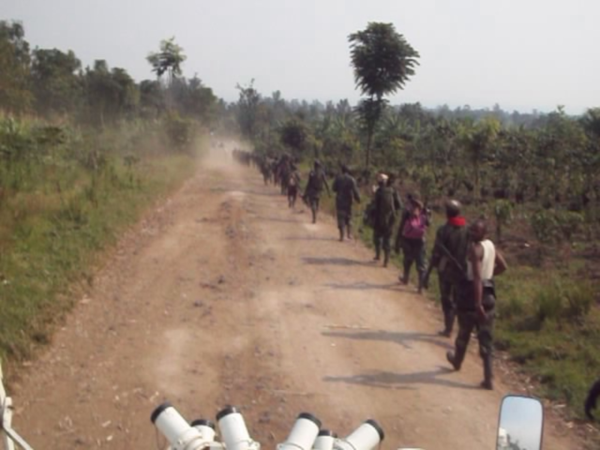 An M23 rebels are observed from a UN peacekeeper patrol near Goma, Democratic Republic of the Congo November 2012. (U.S. Air Force Photo courtesy of Maj. Jana Nyerges/Released)