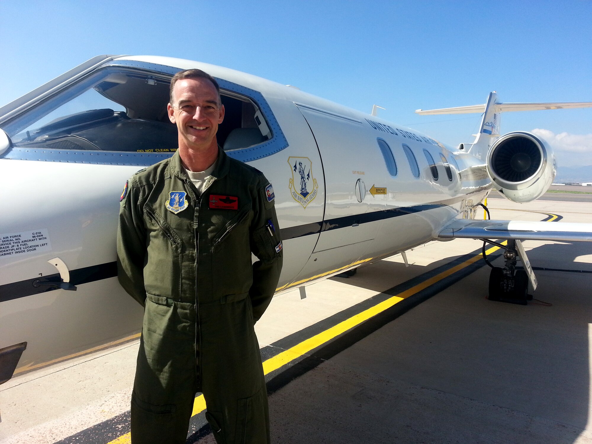 PETERSON AIR FORCE BASE, Colo. — Lt. Col. James Lawrence, a pilot with the 200th Airlift Squadron Colorado Air National Guard, has a passion for cycling that began during his time as a cadet at the U.S. Air Force Academy. Over the years it has become a family affair for his wife and three daughters. (U.S. Air Force photo/Michael Golembesky)