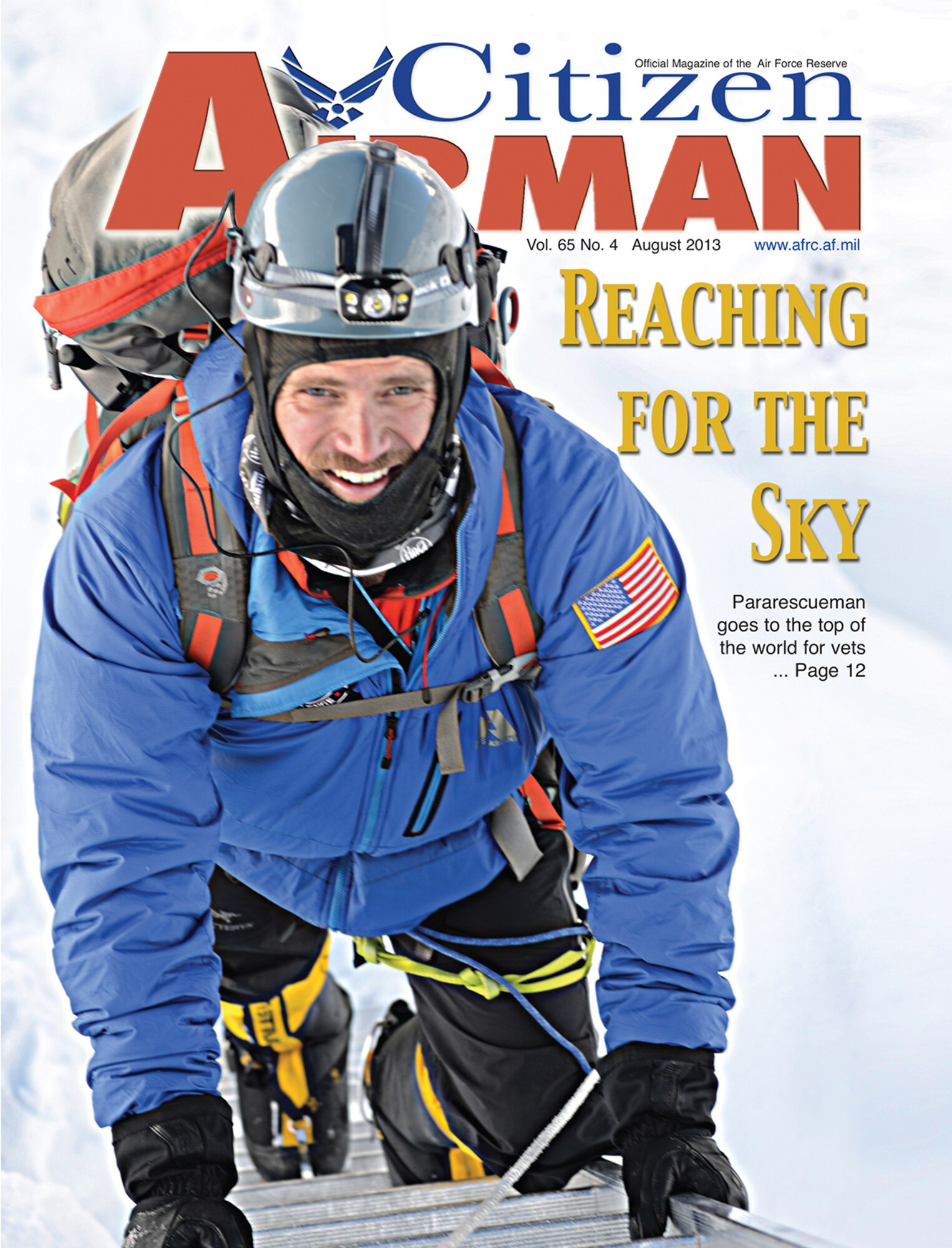 Staff Sgt. Nick Gibson, a pararescueman with the 920th Rescue Wing at Patrick Air Force Base, Fla., was a member of the all-military team that climbed the tallest mountain peak on each of the seven continents as part of the USAF 7 Summits Challenge. The challenge culminated with a climb of Mount Everest, the world’s tallest mountain. 