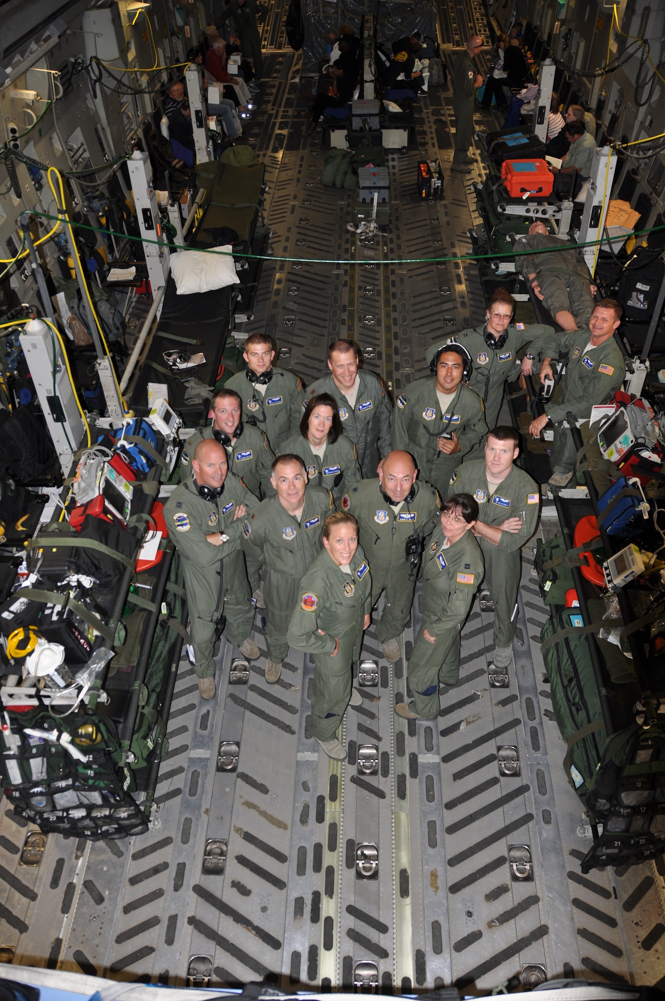 Members of the 315th Aeromedical Evacuation Squadron and 86th AES recently participated in a three-day training mission in which real world troops and cargo were transported from Joint Base Charleston, S.C. to Elmendorf Air Force Base, AK.  Missions like this highlight the Air Force Reserve's commitment to getting the most value possible out of each and every flight. (U.S. Air Force photo by 1st. Lt. Jeff Kelly)