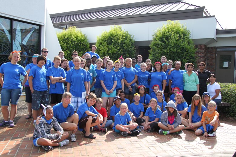 Hurlburt Field mission volunteers pose for a group photo in front of the Chapel on Hurlburt Field, Fla.
(courtesy photo)
