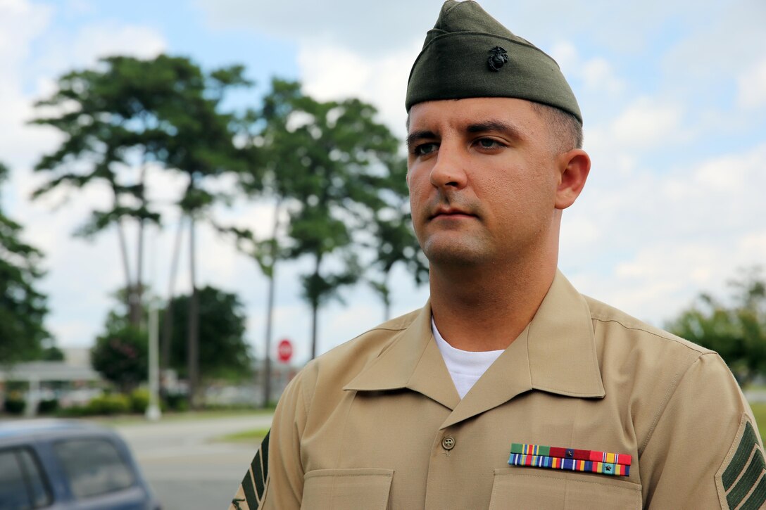 Sgt. Michael A. Pickett, a special intelligence communicator with Marine Wing Headquarters Squadron 2, rescued an 8-year-old boy July 6.
