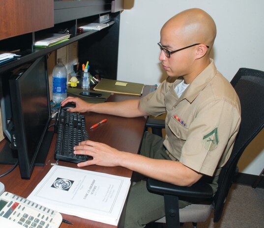 Lance Cpl. Gregory Perez, administrative specialist, Adjutant Office, Marine Corps Logistics Base Albany, was recently selected at MCLB?Albany’s Marine of the Quarter. He also competed against six Marines in the Marine Corps Installations East board and won the title of MCIEAST Marine of the Quarter.