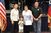 The Joint Base San Antonio community gathered July 20 at JBSA-Fort Sam Houston Community Center to thank military spouses. Unit first sergeants and chief petty officers from the Army, Navy, and Air Force nominated those spouses who have distinguished themselves for their unselfish contributions to service members and families’ quality of life. The event was attended by senior leaders from across the joint base. Music was provided by the Band of the West and attendees had the opportunity to learn about programs tailored to benefit military families. 

