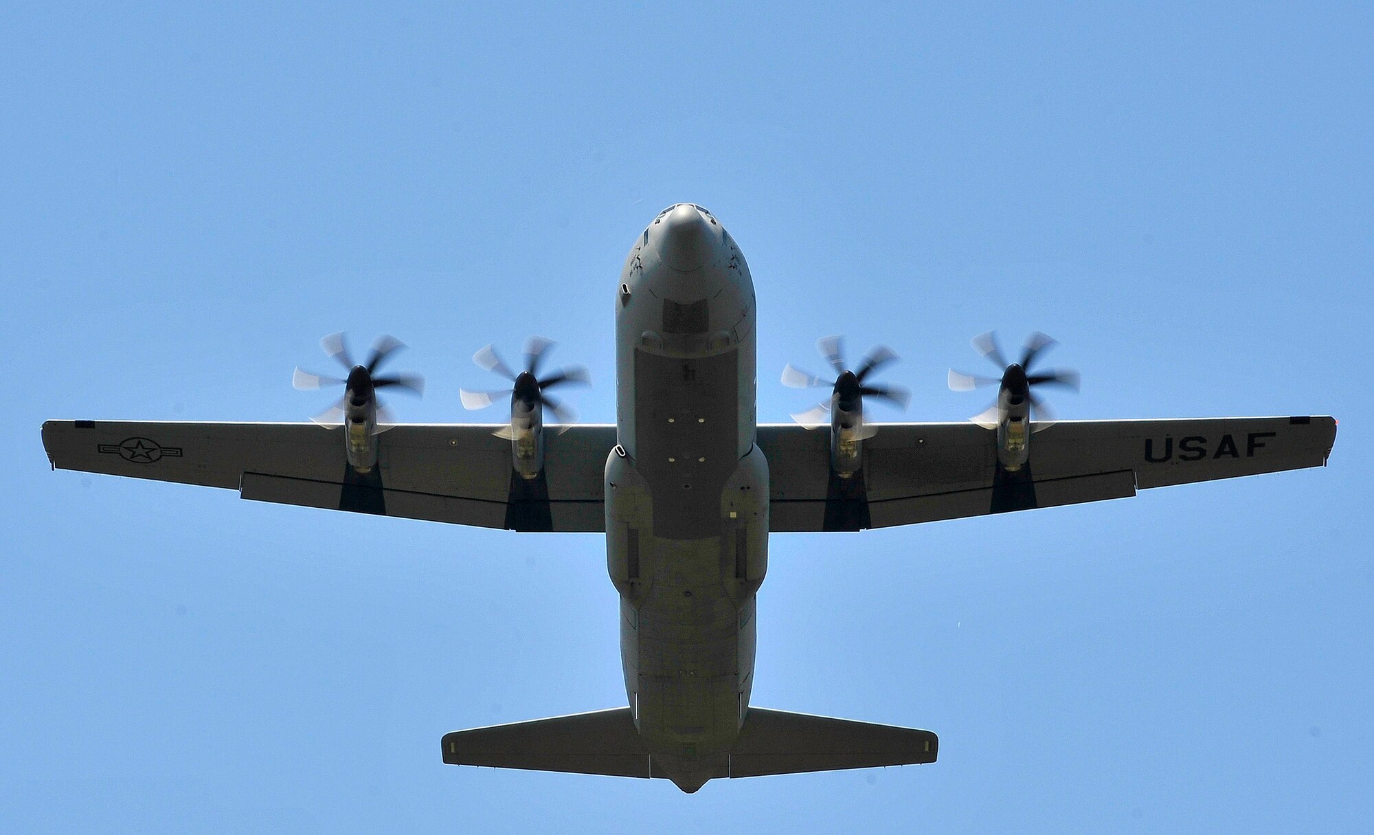 A C-130J Super Hercules prepares to drop a container deployment system during a flying training deploymentSpring, July 16th, 2013, Plovdiv, Bulgaria. FTD Thracian Summer is an opportunity for American and Bulgarian forces to train together and learn how each other perform their mission. (U.S. Air Force photo/Airman 1st Class Trevor Rhynes) 