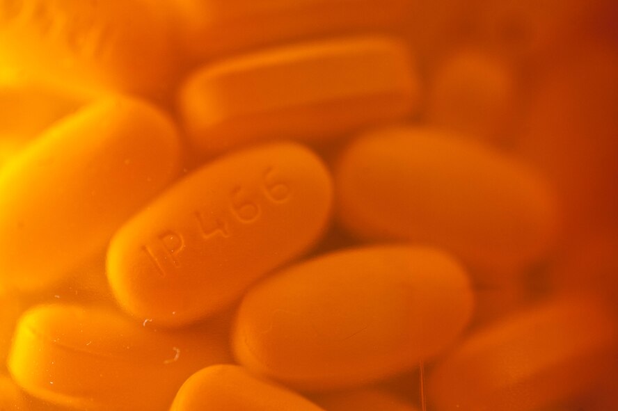 Processed medications await pick up at the pharmacy on Ellsworth Air Force Base, S.D., July 23, 2013. Pharmacists in the 28th Medical Support Squadron carefully screen all medications to ensure quality controlled products are correctly supplied to their patients. (U.S. Air Force photo by Airman 1st Class Zachary Hada/Released)
