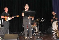 The Air Force Band of the West entertains the crowd at the Joint Base San Antonio Spouse Appreciation Social July 20 at the Roadrunner Community Center at JBSA-Fort Sam Houston. Unit first sergeants and chief petty officers from the Army, Navy, and Air Force nominated those spouses who have distinguished themselves for their unselfish contributions to service members and families’ quality of life. The event was attended by senior leaders from across the joint base. Attendees had the opportunity to learn about programs tailored to benefit military families.

