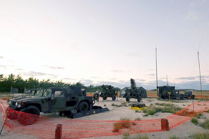 U.S. Army Soldiers from the 263rd Army Air and Missile Defense Command (AAMD), SC Army National Guard, from Anderson, SC provide 24 hour continuously support to radar systems at a sentinel radar site during Vigilant Shield 12 on Fleming Key Annex, Naval Air Station (NAS) Key West, Fla., Nov. 5, 2011.  The exercise in Key West will be the "first-ever proof of concept" for the military's Joint Deployable Integrated Air and Missile Defense System, a collection of high-end radars and missile systems as well as aircraft that work in tandem in the event of a threat to the continental United States.  