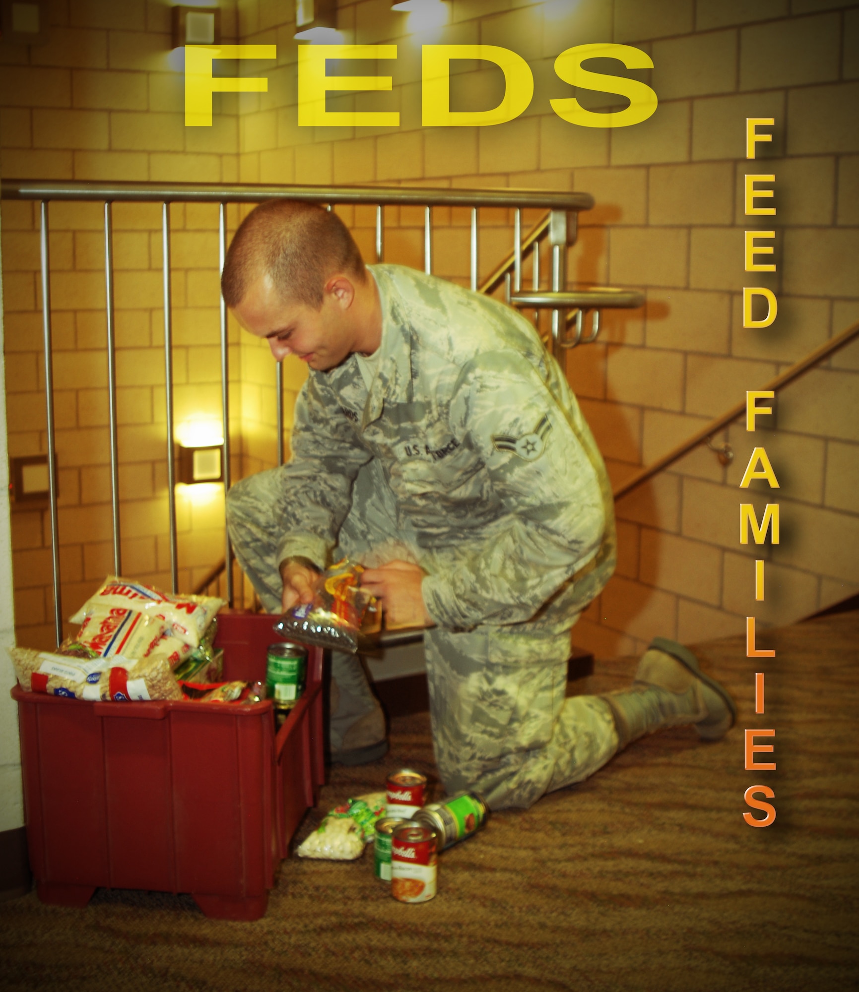 Team Goodfellow participates in Fed’s Feed Families (U.S. Air Force graphic/ Airman 1st Class Erica Rodriguez)