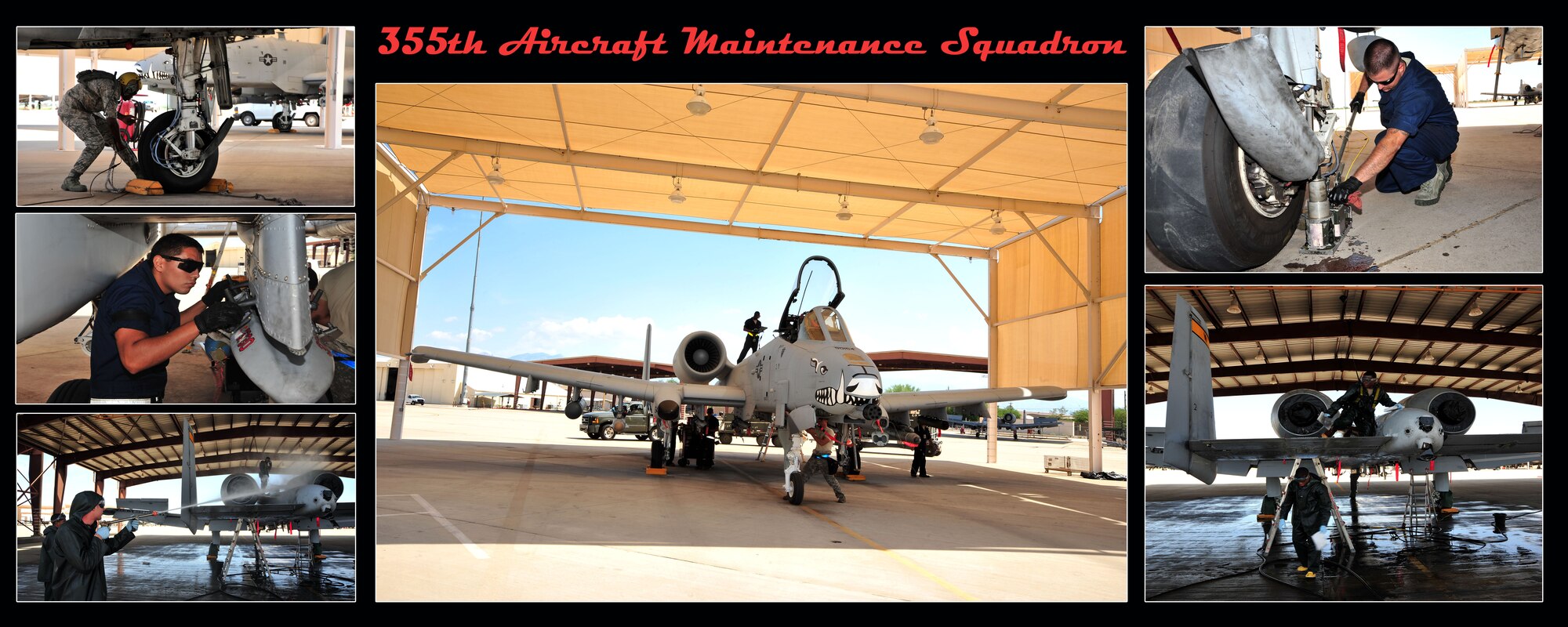 The 355th Aircraft Maintenance Squadron generates all combat and training sorties in the 355th Wing and manages the efforts of more than 500 personnel in 13 different specialties maintaining A-10 attack aircraft.