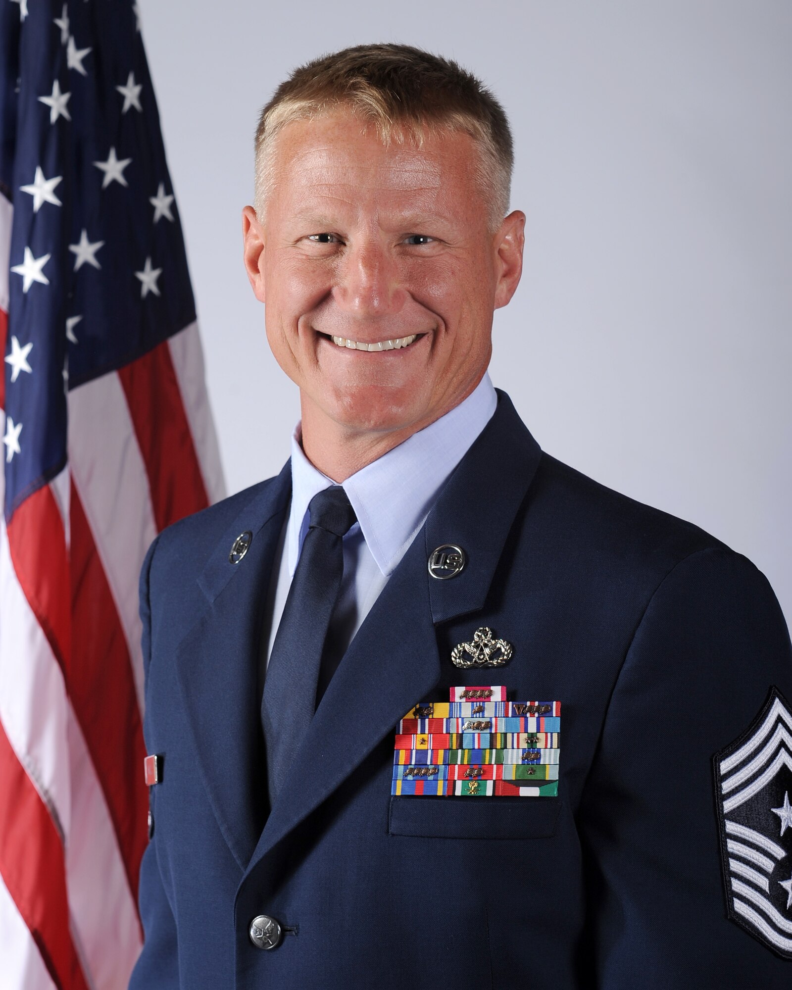 Chief Master Sgt. Craig S. Hall, 460th Space Wing command chief