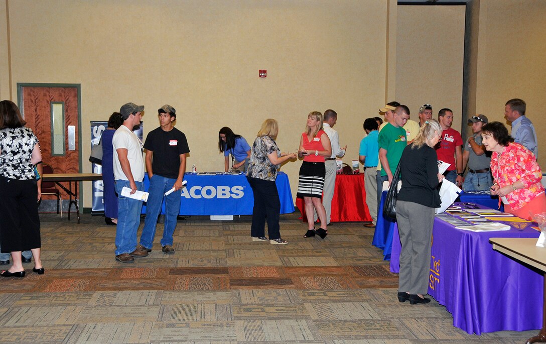 Twenty exhibitors had the chance to talk with about 150 people seeking work during a job assistance fair sponsored by Arnold Community Council and Tennessee Senator Bowling.
