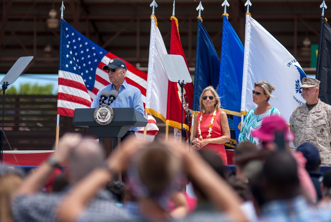 Vice President Joe Biden Speaks To Service Members And Their Families 