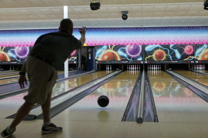 More than 30 Marines participated in the Headquarters and Headquarters Squadron 2013 Bowling Tournament at the air station bowling alley, July 25. 