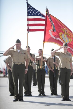 Sergeants Major Holly and Bradley Prafke made history by retiring together after having served in the Marine Corps for 30 years each during a dual retirement ceremony at the Marine Aviation Logistics Squadron 29 flight line, July 26. The Prafkes are the first Marines to reach the rank of sergeant major together and retire at the same ceremony.  