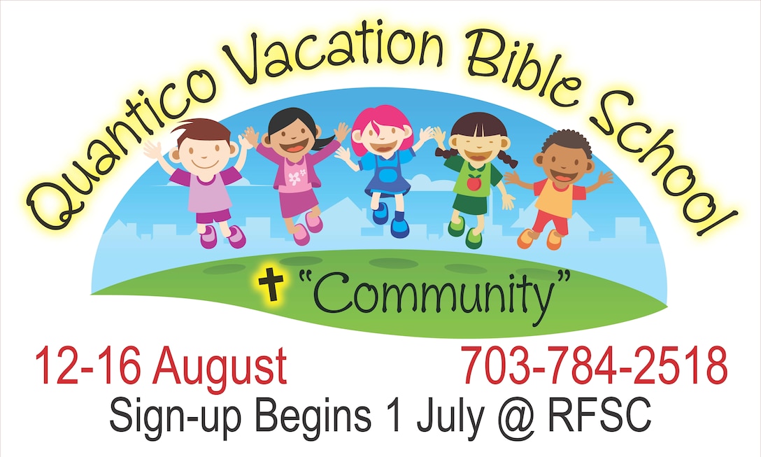 Marine Corps Base Quantico will revive Vacation Bible School, a weeklong religious camp, from Aug. 12-16.From 9 a.m. to noon each day, participants can interact while visiting a variety of stations that include, Bible stories, music, crafts, games and presentations from several base units