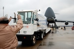 An Ares 1-X test crew module and launch abort system was recently delivered to the Kennedy Space Center in Cape Canaveral, Fla., by the 167th airlift Wing based in Martinsburg, W.V.