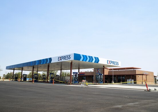 Edwards AFB Exchange Gas Station located on Fitz-Gerald Blvd. across from Starbucks. (U.S. Air Force photo)