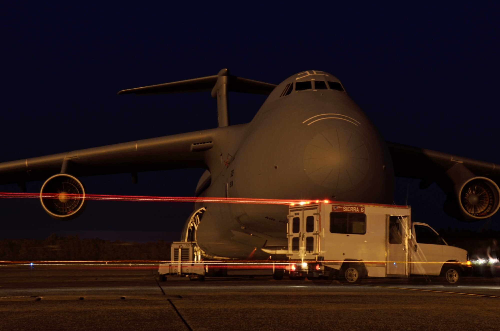 Westover maintenance troops work day and night, ensuring the massive C-5 Galaxy remains in flight and in the fight. The aircraft can carry a fully equipped combat-ready military unit to any point in the world on short notice and then provide the supplies required to help sustain the fighting force. (U.S. Air Force photo/SrA. Kelly Galloway)