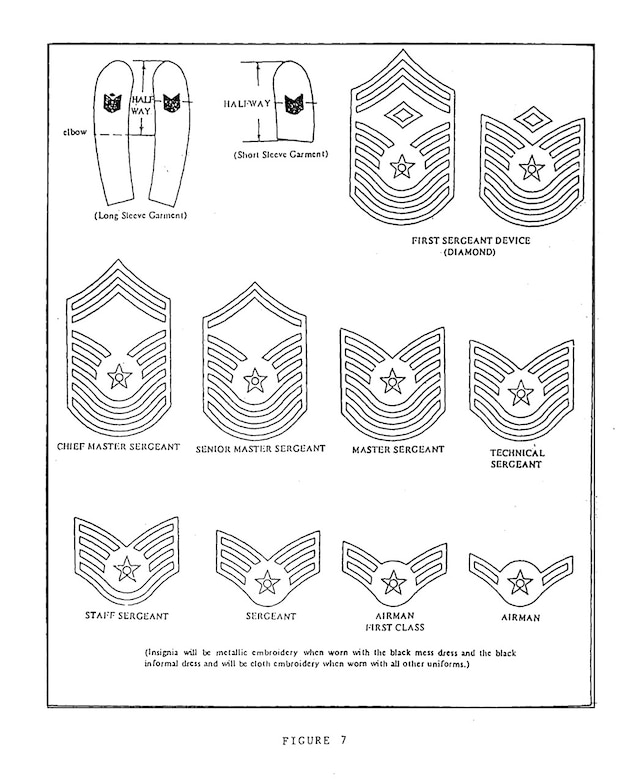 A Chronology of the Enlisted Rank Chevron > Air Force Security Forces ...