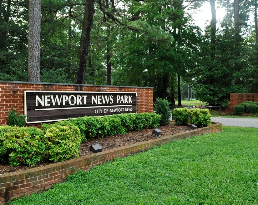 Newport News Park is located at the intersection of Jefferson Ave. and Fort Eustis Blvd., in the heart of Newport News, Va. The park, which is 8,138 acres, or eight times larger than Central Park in New York City, offers two 18-hole golf courses, hiking trails, a team-building high rope course, fishing areas and a disc golf course. (U.S. Air Force photo by Staff Sgt. Wesley Farnsworth/Released)
