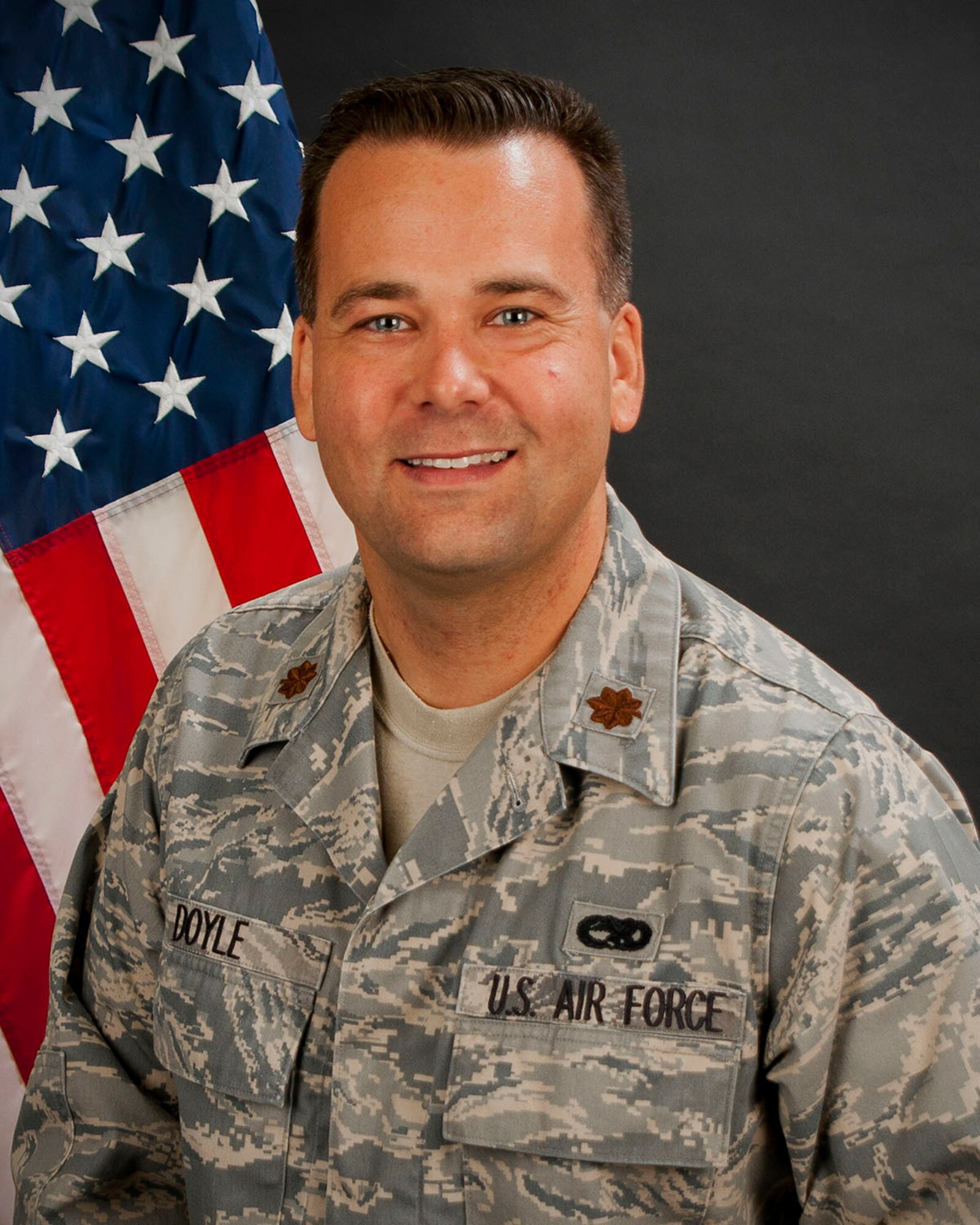 Portrait of U.S. Air Force Major Brian P. Doyle, commander of the 169th Maintenance Operations Flight at McEntire Joint National Guard Base, South Carolina Air National Guard, January 14, 2011.  (U.S. Air National Guard photo by Master Sgt. Marvin Preston/Released)
