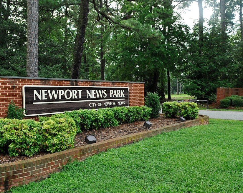 Newport News Park is located at the intersection of Jefferson Ave. and Fort Eustis Blvd., in the heart of Newport News, Va. The park, which is 8,138 acres, or eight times larger than Central Park in New York City, offers two 18-hole golf courses, hiking trails, a team-building high rope course, fishing areas and a disc golf course. (U.S. Air Force photo by Staff Sgt. Wesley Farnsworth/Released)