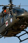 Soldiers with the 121st Medical Company (Air Ambulance) fly their UH-72A Lakota Light Utility Helicopters over the Washington, D.C., area during an orientation flight, Friday, March 06, 2009. The unit is the first medical evacuation unit to receive the new helicopters, which will eventually replace the unit's aging fleet of UH-1 Iroquios helicopters.