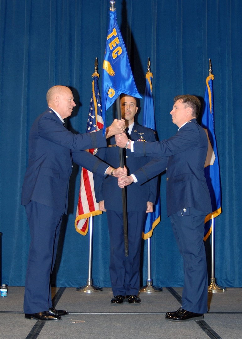 Col. Richard B. Howard assumes command of the I.G. Brown Air National Guard Training and Education Center at McGhee Tyson Air National Guard Base, Tenn., March 13 in a change of command ceremony presided over by Lt. Gen. Harry M. Wyatt III, the director of the Air National Guard. Howard is the former director of logistics for the National Guard Bureau at Andrews Air Force Base, Md.