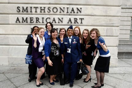 Air Force Capt. Ladonna Singleton, a communications officer with the 254th Combat Communications Group in Garland, Texas, was the only Air Guard member to participate in the Senate Youth Program. The weeklong program that brings young people from across the country to learn more about the political process.