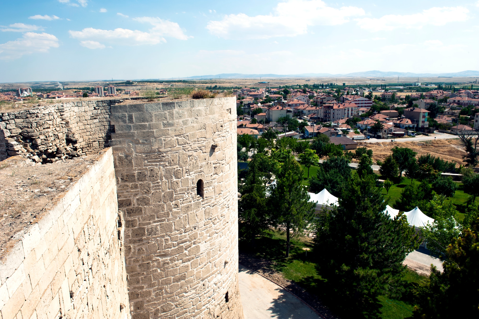 Visitors to Karaman’s castle can see the entire valley that leads to the mountains June 31, 2013, Karaman, Turkey. The city of Karaman was once occupied by Isaurian pirates. (U.S. Air Force photo by Senior Airman Daniel Phelps/Released)