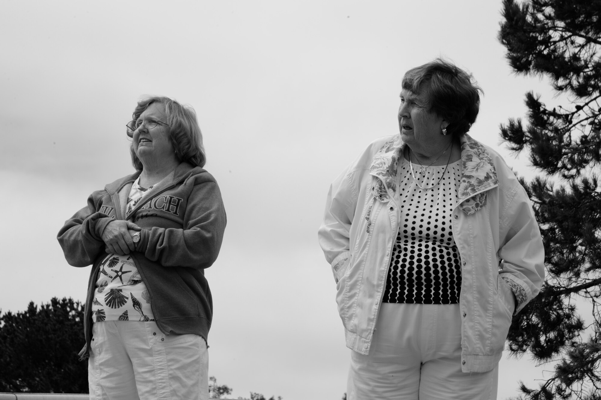 VANDENBERG AIR FORCE BASE, Calif. – Ruby and Janet Cacy, widow and daughter of U.S. Army former Staff Sgt. Kenneth Cacy’s of the 40th Infantry Division of the California National Guard, tour the base’s Korean War Memorial here Thursday, July 25, 2013. July 27, 1953 marked the end of the Korean conflict, it has been almost 60 years since Ruby stepped foot onto Vandenberg Air Force Base, which was still operating as Camp Cook when she and her husband were previously stationed here. (U.S. Air Force photo / Senior Airman Lael Huss)