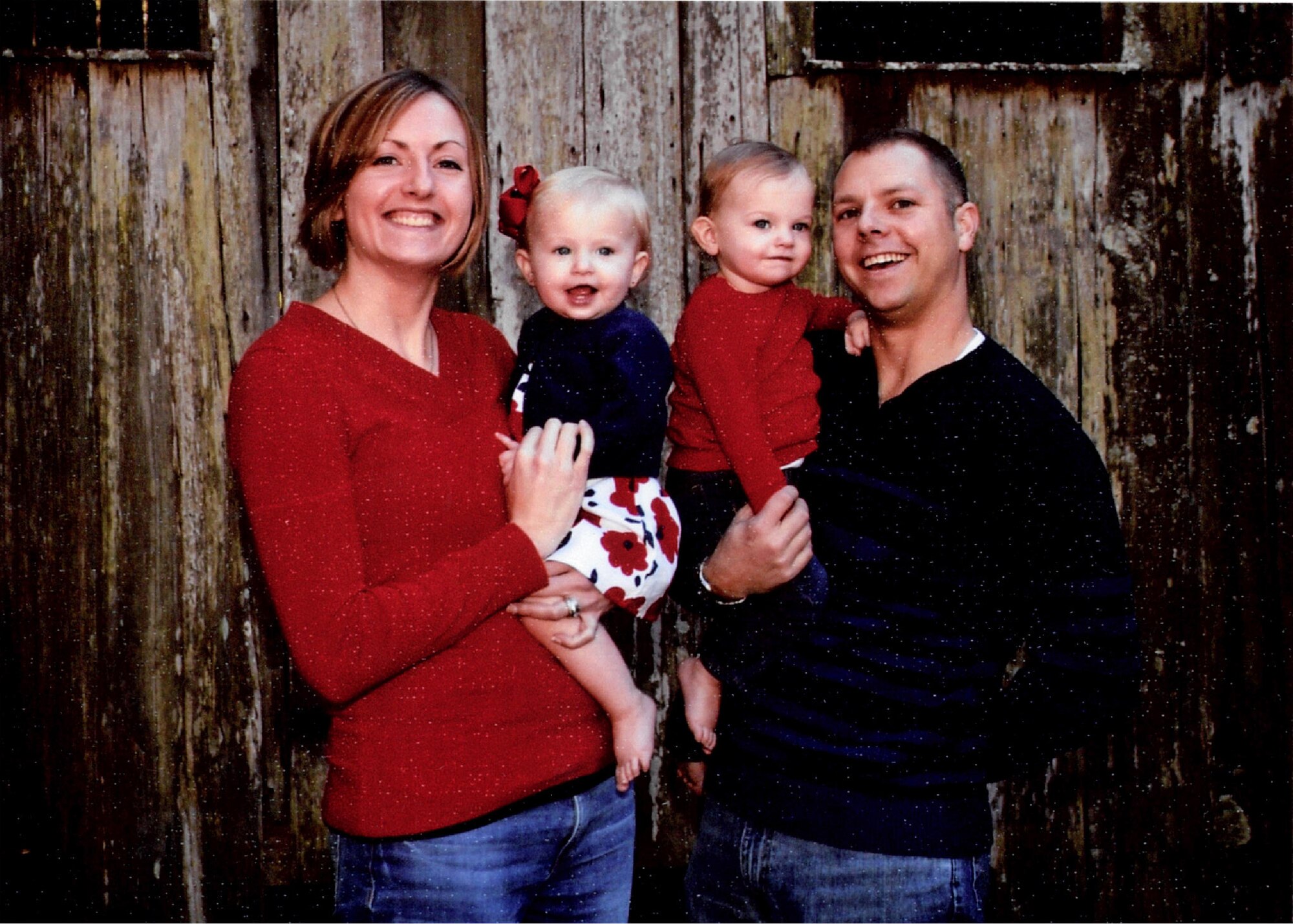 Staff Sgt. Amanda Bouquet stands with her daughter, son and husband. Bouquet is the pediatric NCO in charge and a technician with the 81st Medical Operations Squadron, Keesler Air Force Base, Miss. (U.S. Air Force photo by Tara Spacy)