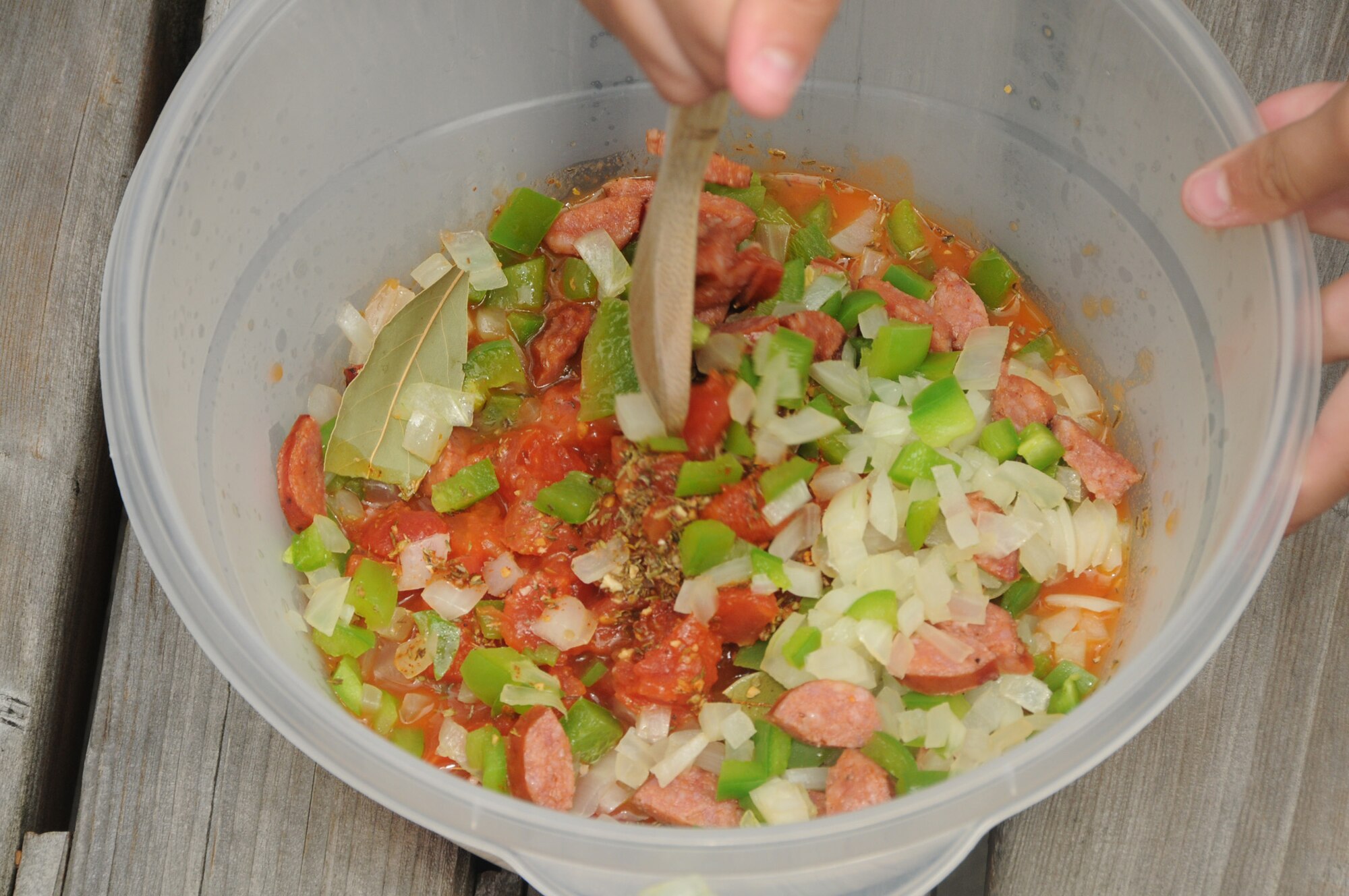 192D Fighter Wing Guard Kids took part in an Air Force Teen Council challenge where they created a dish that deployed airman could make and eat in the field. With help from some our “Cajun” Guard Family members, this group of master chef’s came up with "Raptor Jambalaya!" They blended only the best “MRE” ingredients along with a few off the shelf spices and items creating a flavorful dish in only 20 minutes.