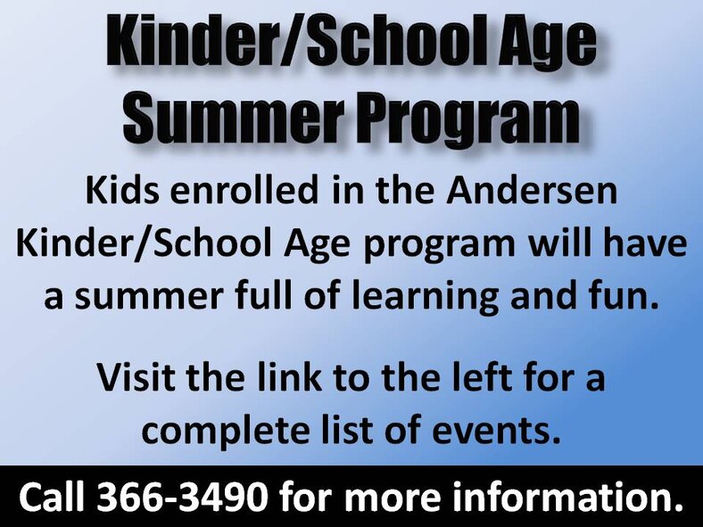 Kinder/School Age Summer Program